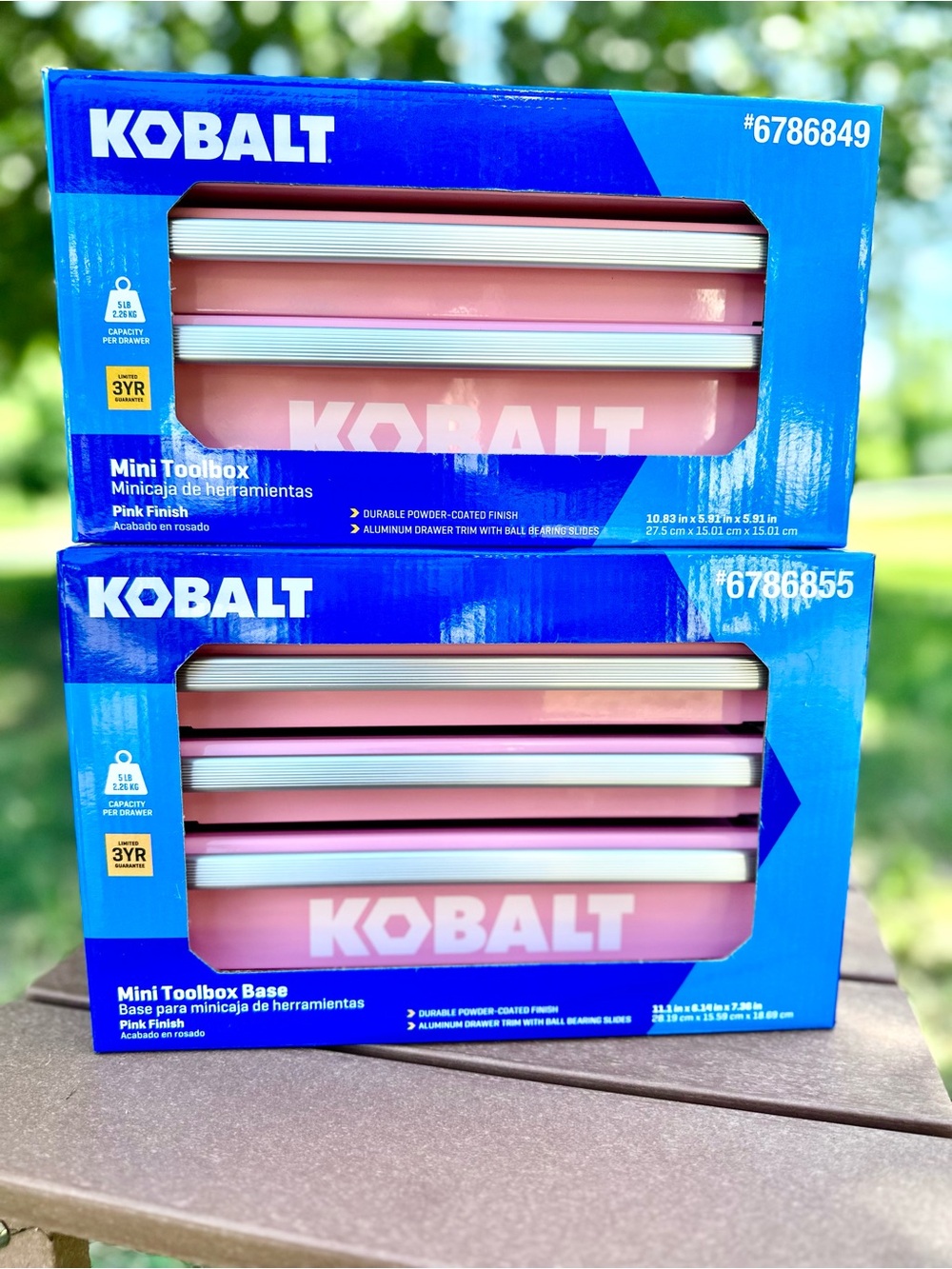 Lowes Kobalt Pink Mini Toolbox Set